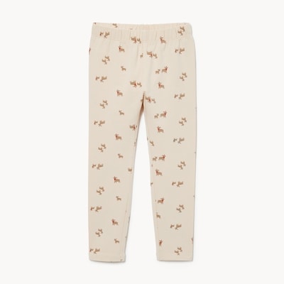 Legging imprimé pour petites filles - Sable Pâle