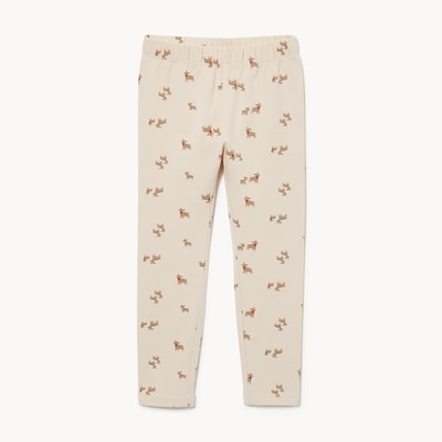 Legging imprimé pour petites filles - Sable Pâle