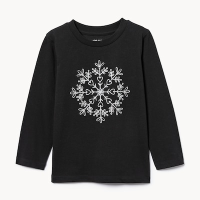Toddler Graphic Long Sleeve Top - JF Black