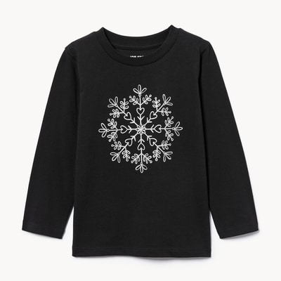 Toddler Graphic Long Sleeve Top - JF Black