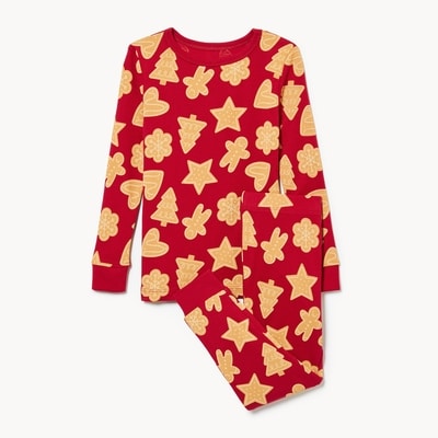 Toddler Girls' Holiday Sleep Set - Dark Red