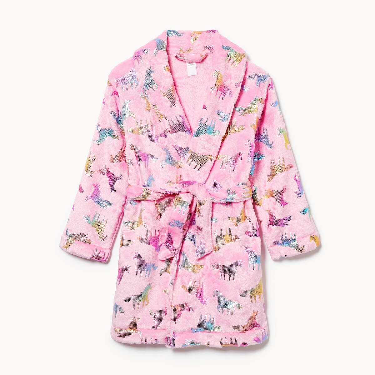 Toddler Girls' Printed Fleece Robe - Pink