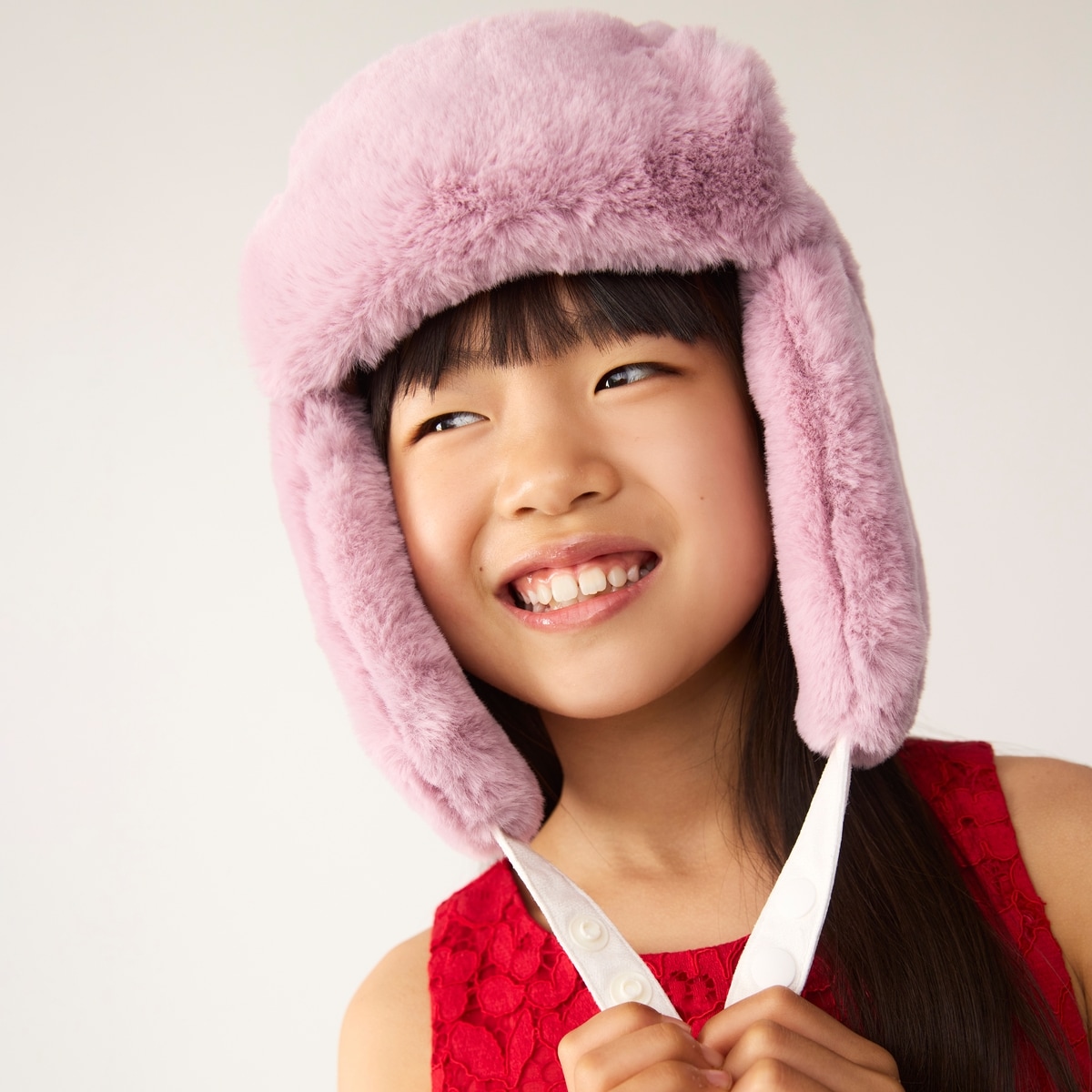 Chapeau de trappeur similifourrure, petites filles