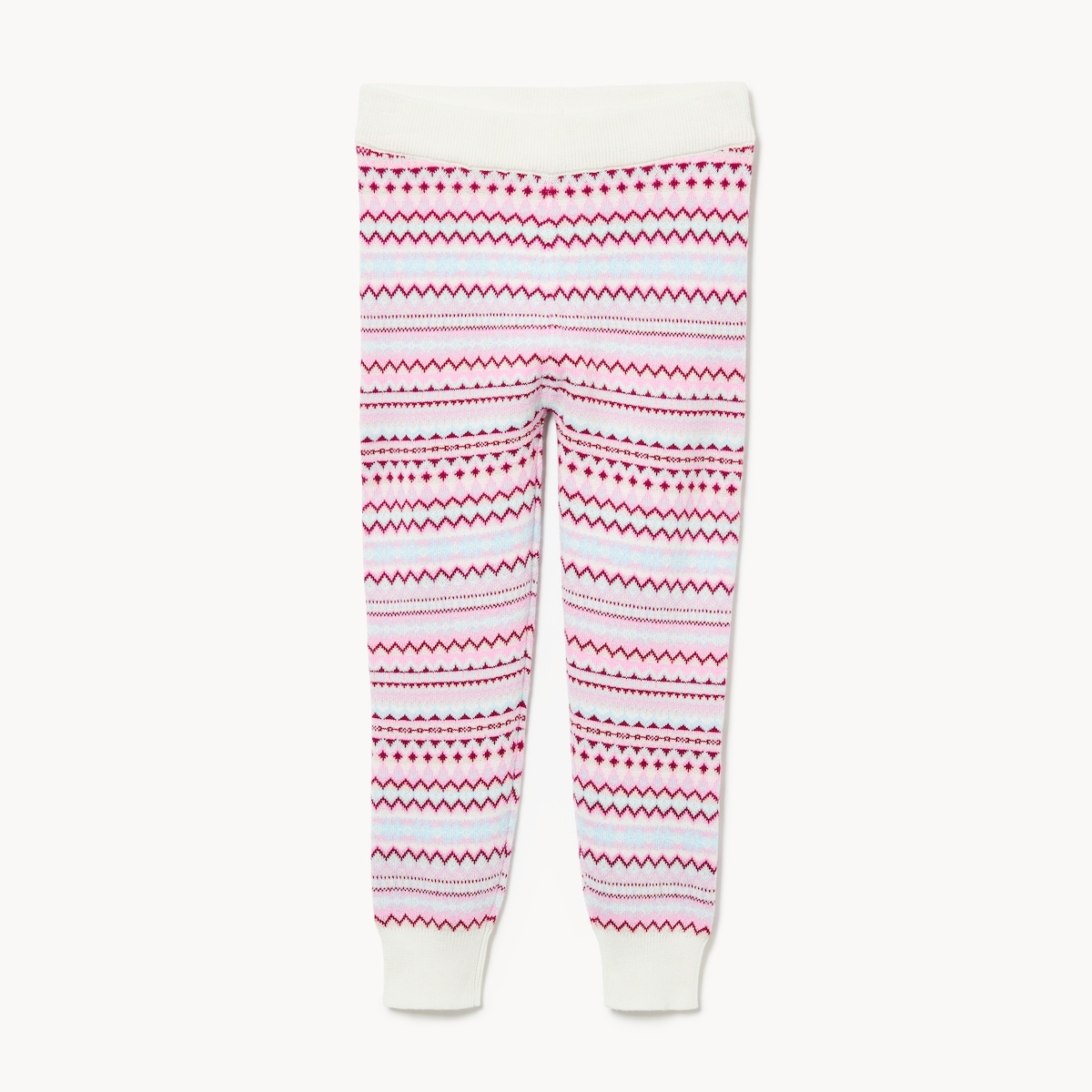 Legging en tricot jacquard pour petites filles