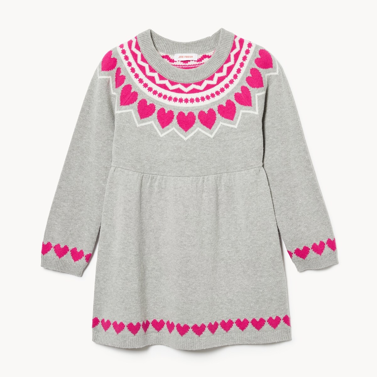 Robe-chandail en jersey jacquard, petites filles
