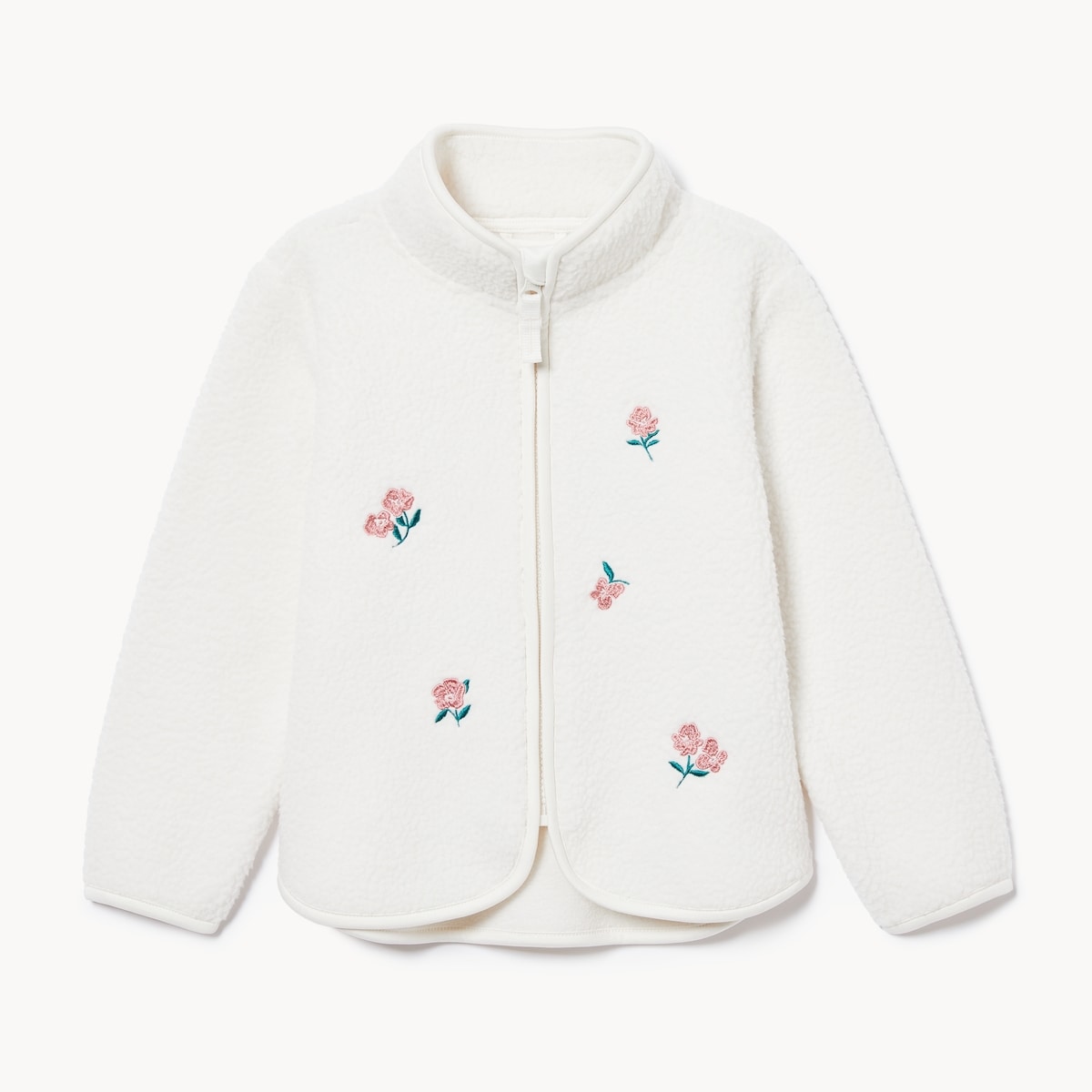 Toddler Girls' Embroidered Fleece Jacket