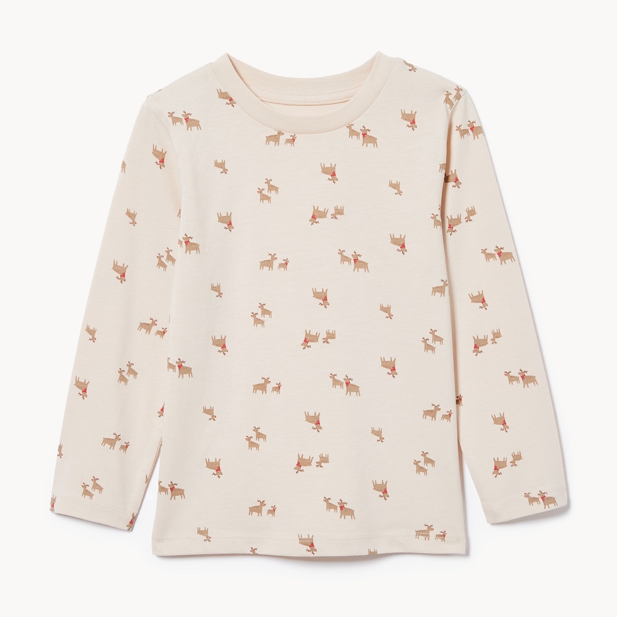 Haut imprim  manches longues pour tout-petits - Sable Ple