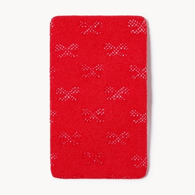Toddler Girls' Textured Footed Tights - Red