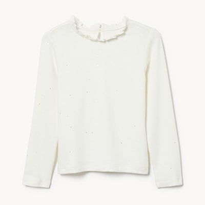 Joe Fresh Haut scintillant à manches longues, petites filles 1 ea, 14,00 $/1ch