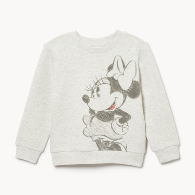 Toddler Girls' Disney Minnie Mouse Sweatshirt - Light Oat Mix