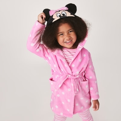 Toddler Girls' Disney Minnie Mouse Robe - Pink