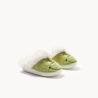 Toddler Girls' Grinch Slippers - Green