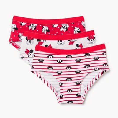 Toddler Disney Minnie Mouse 3-Pack Boyshorts - Red