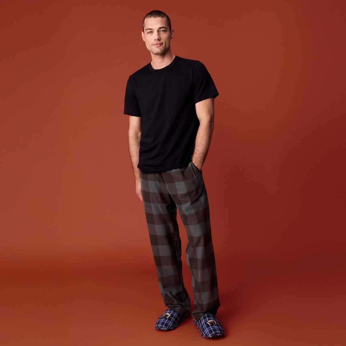 Pantalon de nuit en flanelle  carreaux pour homme