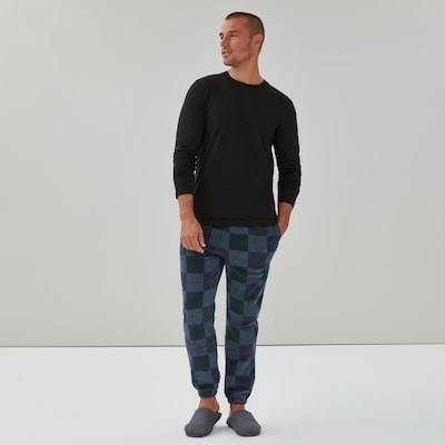Men's Microfleece Jogger Sleep Set - Navy