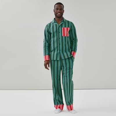 Men's JF x Jessi Striped Sleep Set - Teal