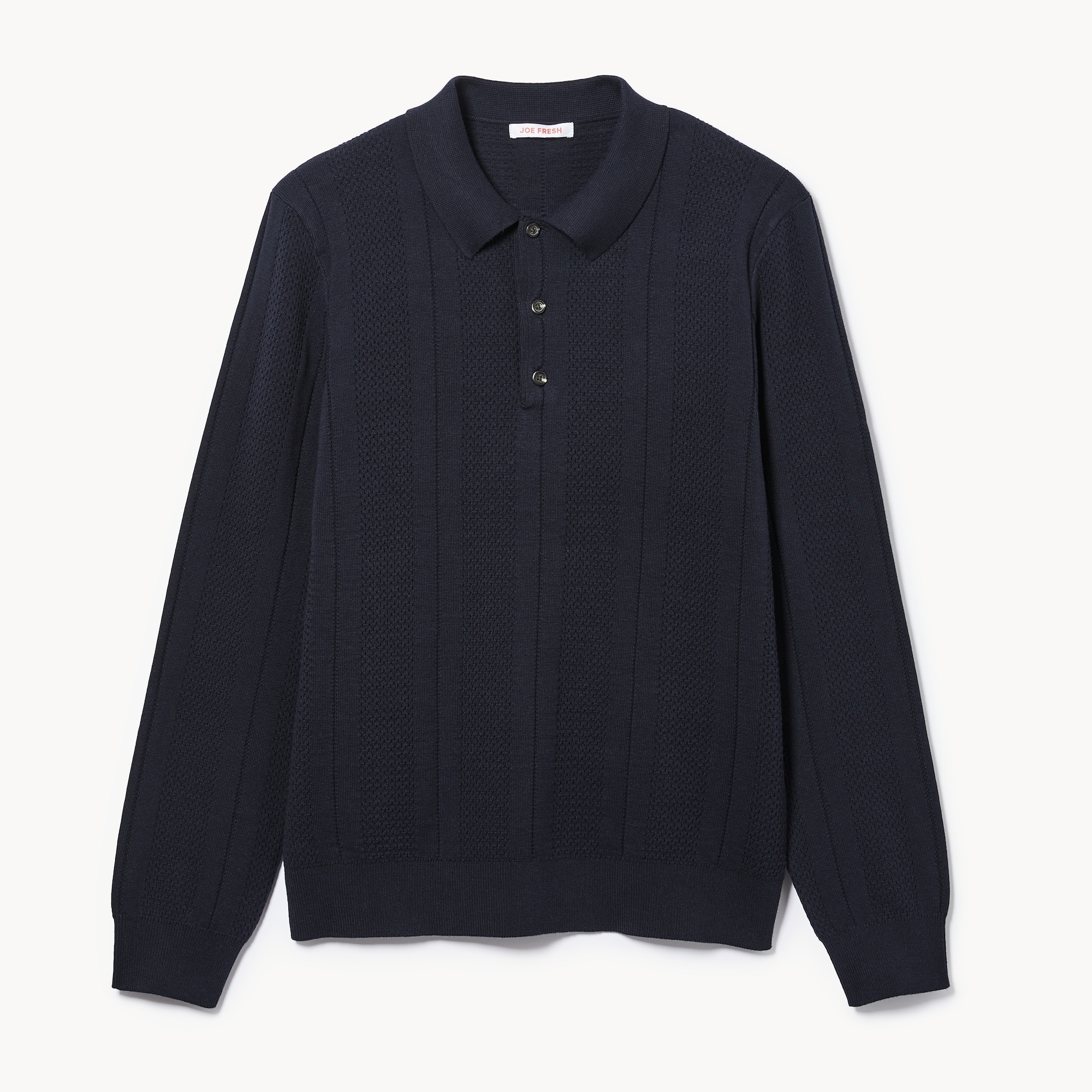 Men's Polo Sweater in JF Midnight Blue from Joe Fresh