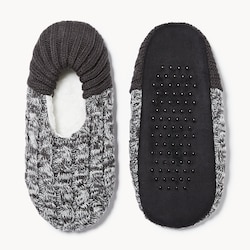 Joe Fresh Men's Cable Knit Slippers 1 ea, $14.00/1ea
