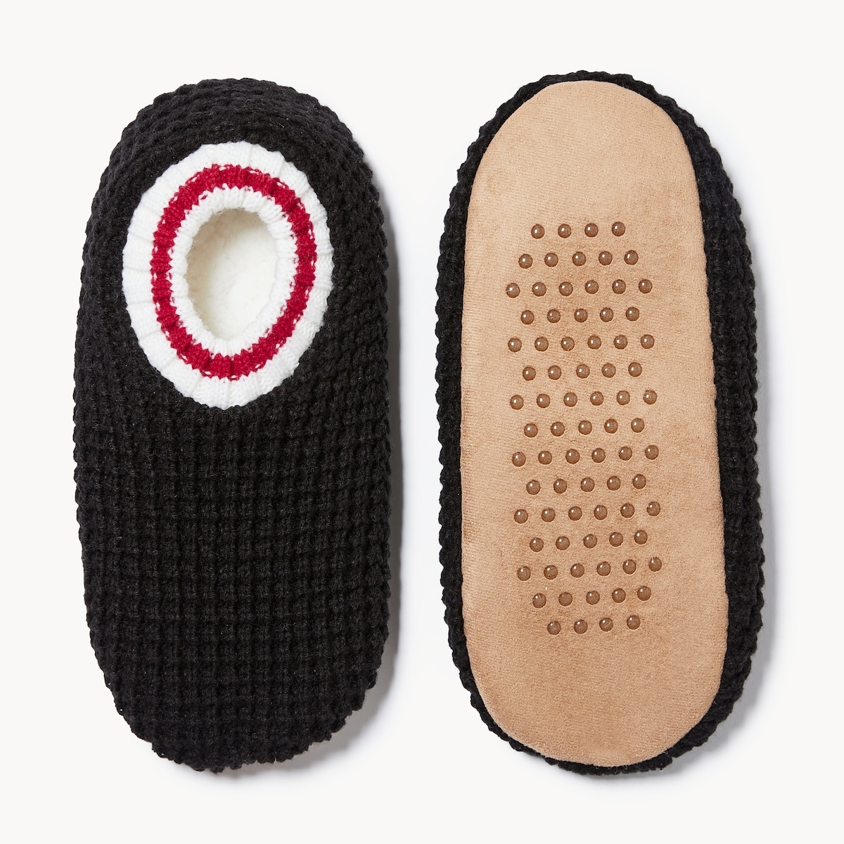 Pantoufles en tricot gaufr pour hommes