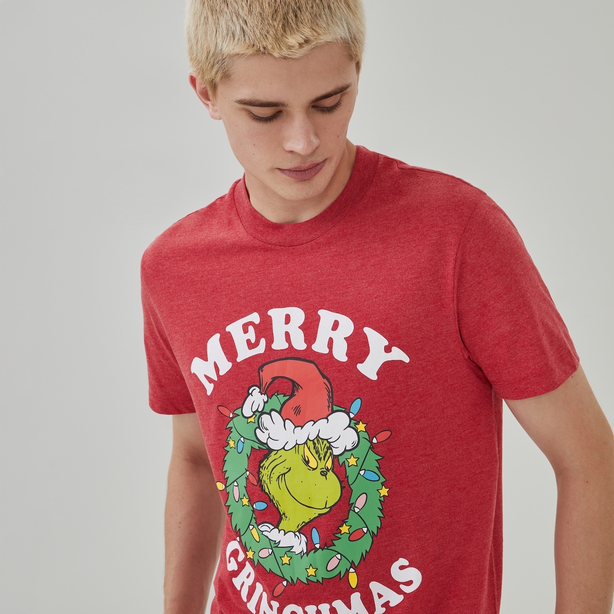 T-shirt festif Grincheux pour hommes