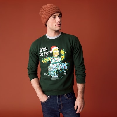 Joe Fresh Men's The Simpsons Homer Festive Sweatshirt 1 ea, $39.00/1ea
