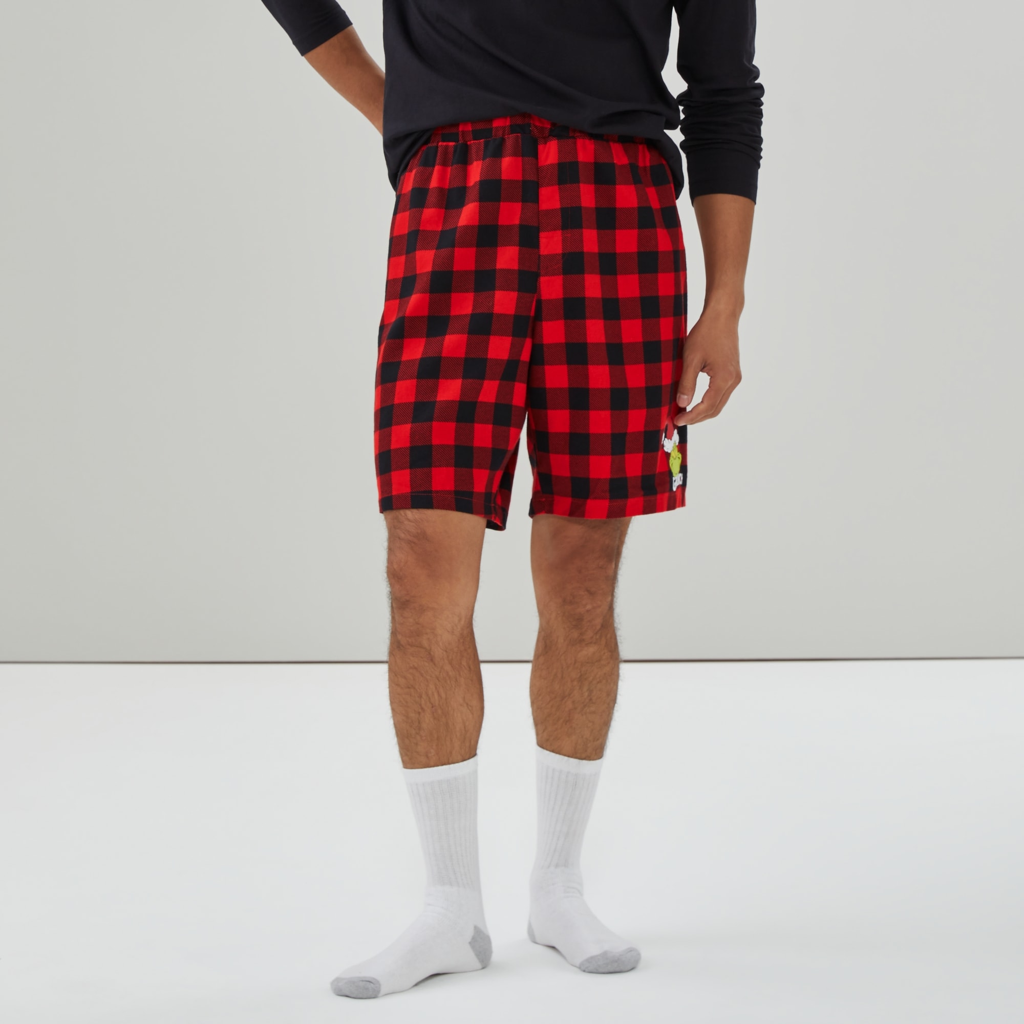 Short de nuit festif Grincheux pour hommes in Rouge from Joe Fresh