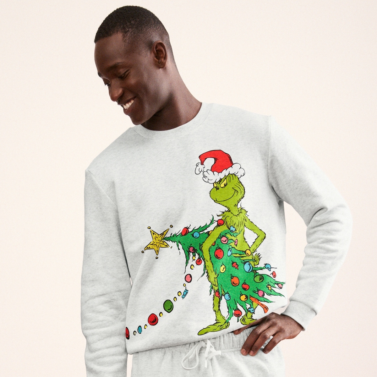 Chandail imprim festif Grincheux pour hommes