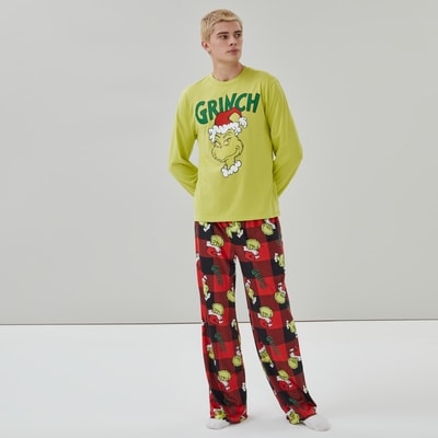Men's Grinch Festive Sleep Set - Green