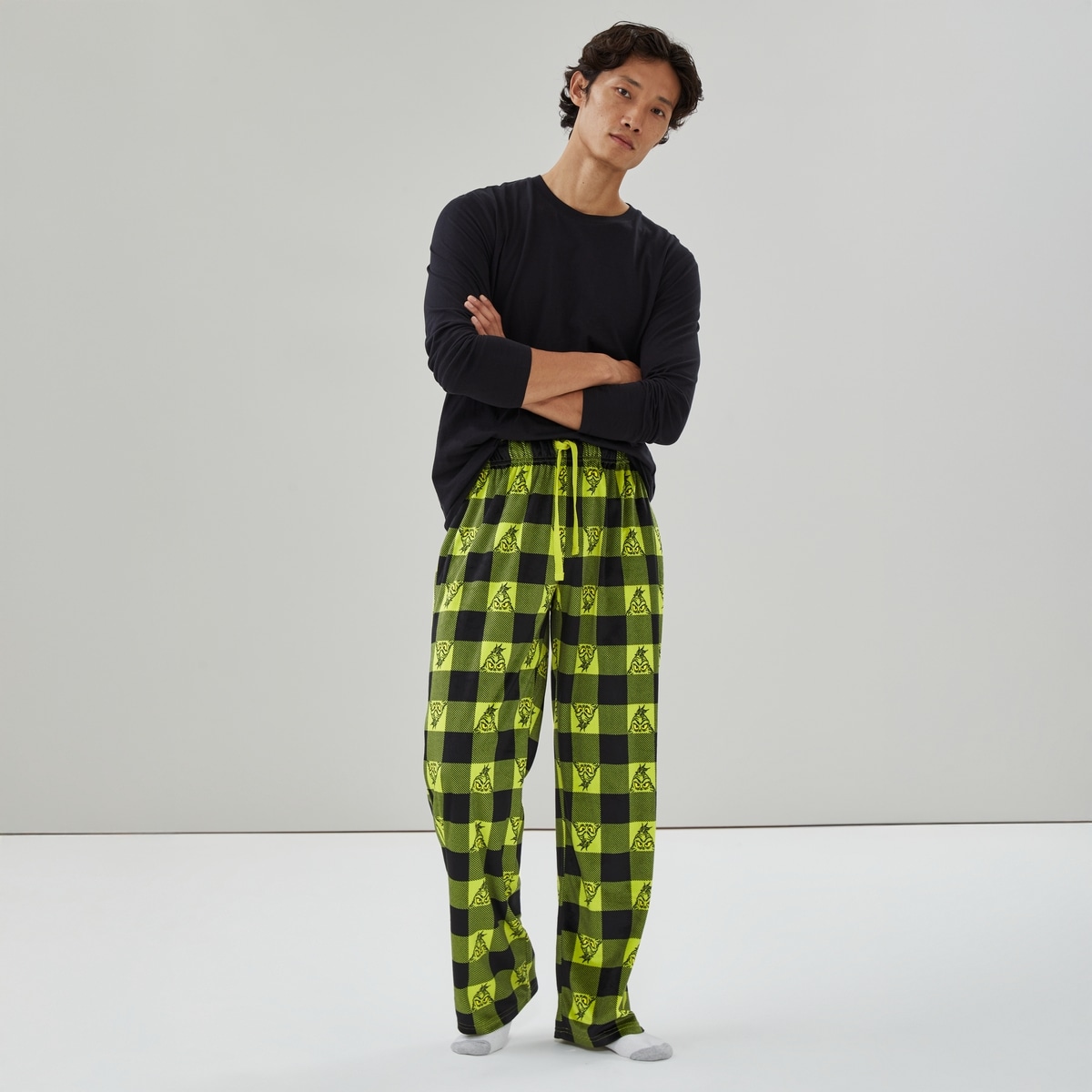 Pantalon de nuit festif Grincheux pour hommes