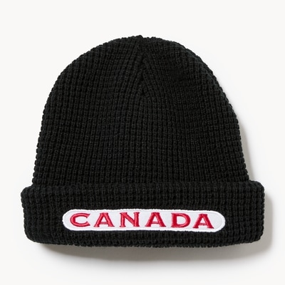 Tuque gaufrée Hockey Canada pour hommes - Noir
