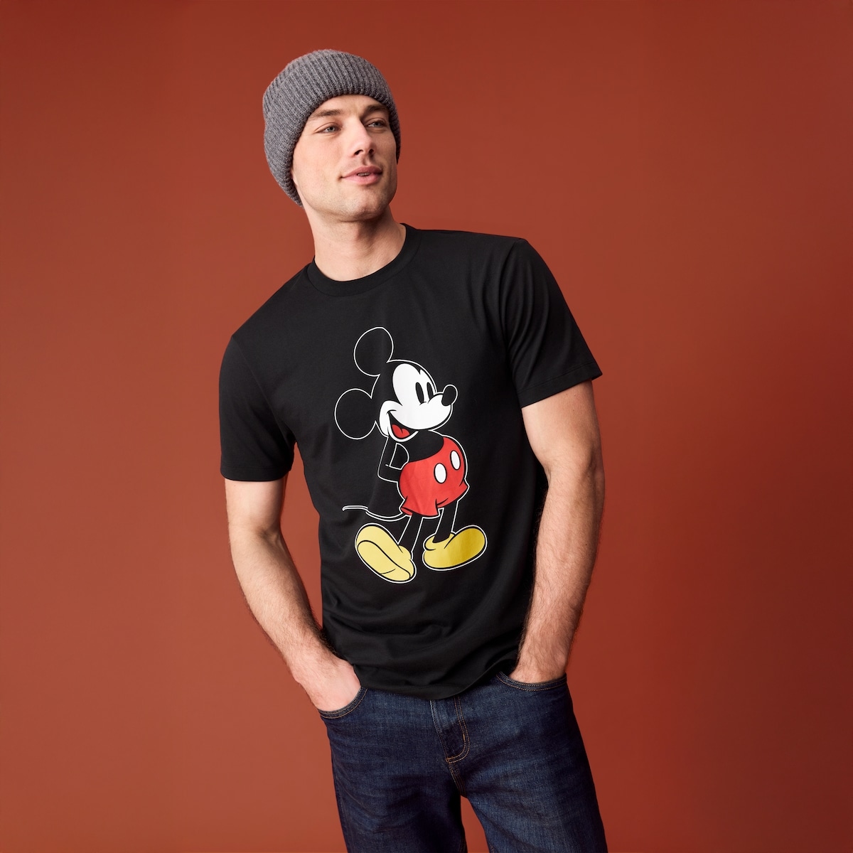 T-shirt imprim MickeyMouse de Disney, adultes