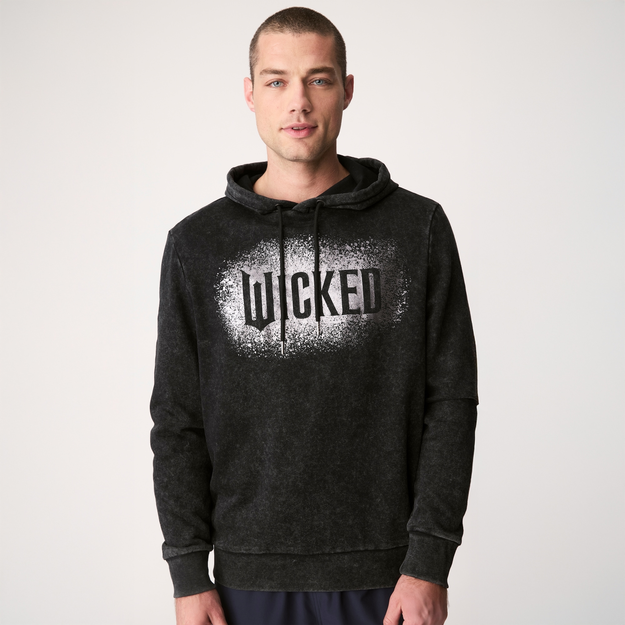 Wicked Graphic Hoodie in Black from Joe Fresh