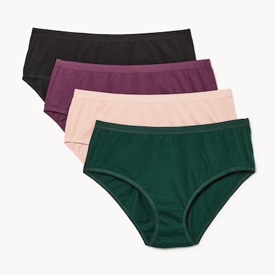 Ens. de 4 culottes en coton biologique Femmes+ - Mauve