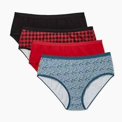Women+ 4-Pack Organic Cotton Brief - Black