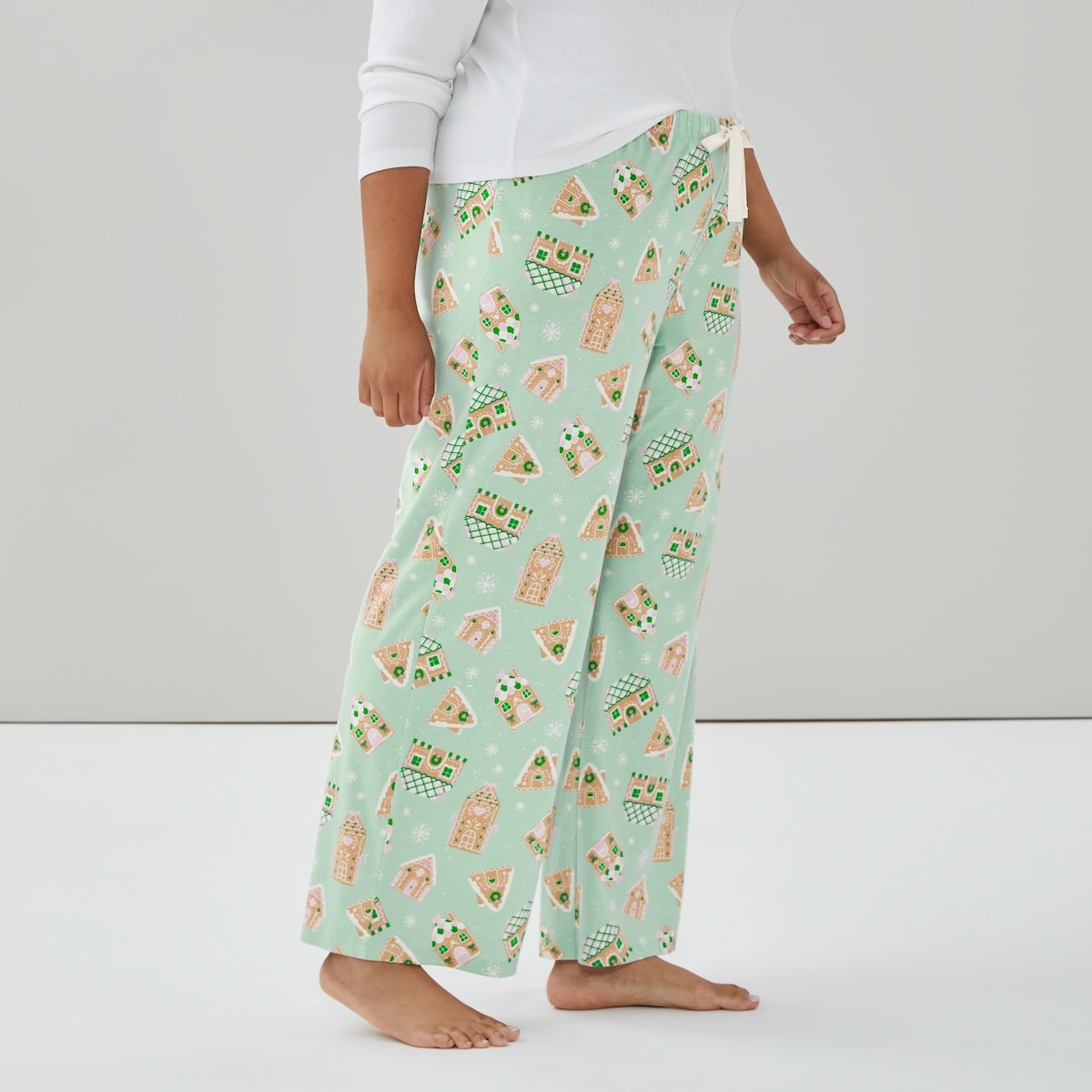 Pantalon de nuit imprim en coton Femmes+