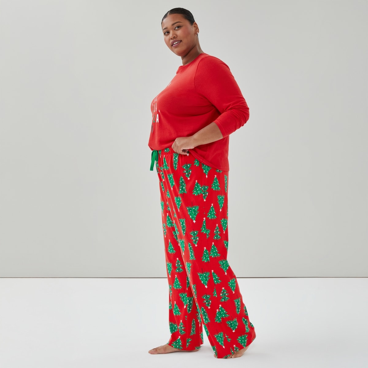 Pantalon de nuit imprim en coton Femmes+