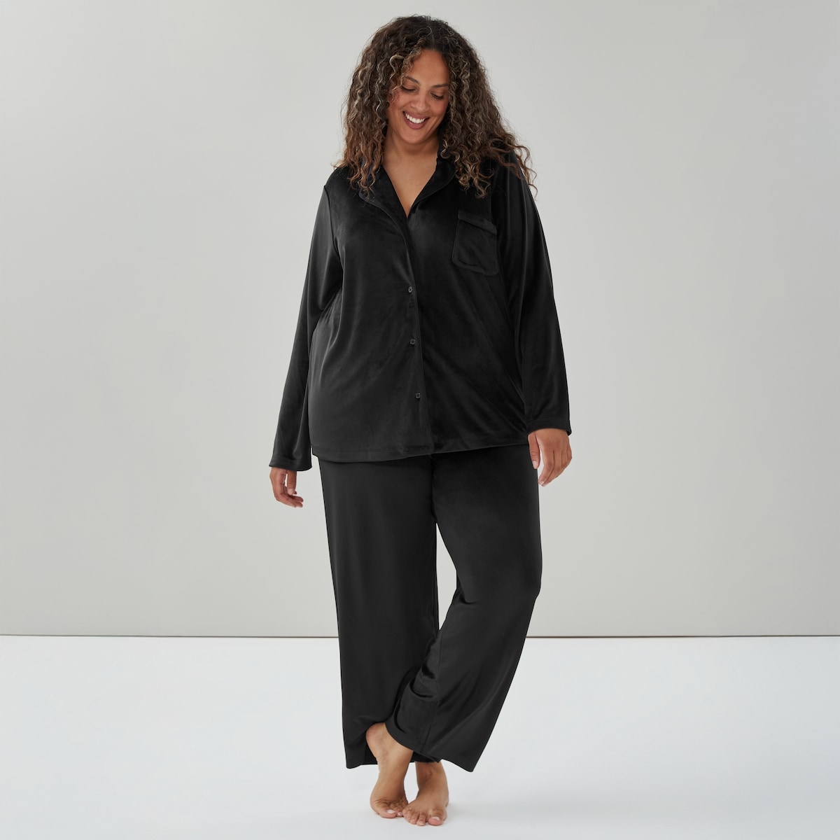 Ensemble pyjama en velours ras Femmes+