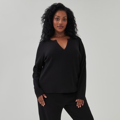 Joe Fresh Women+ Waffle Knit Long Sleeve Sleep Top 1 ea, $22.00/1ea