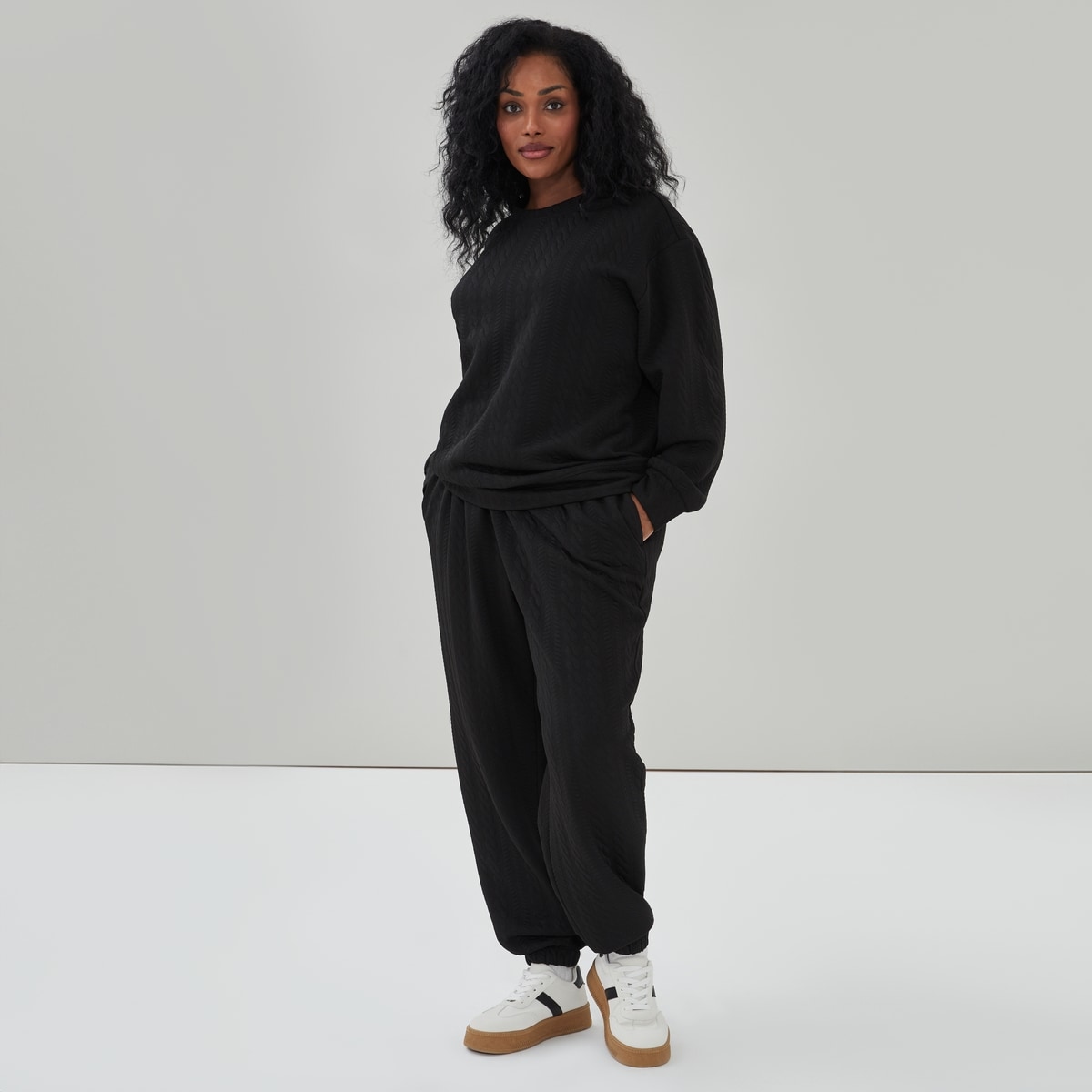 Chandail en molleton sport matelass Femmes+