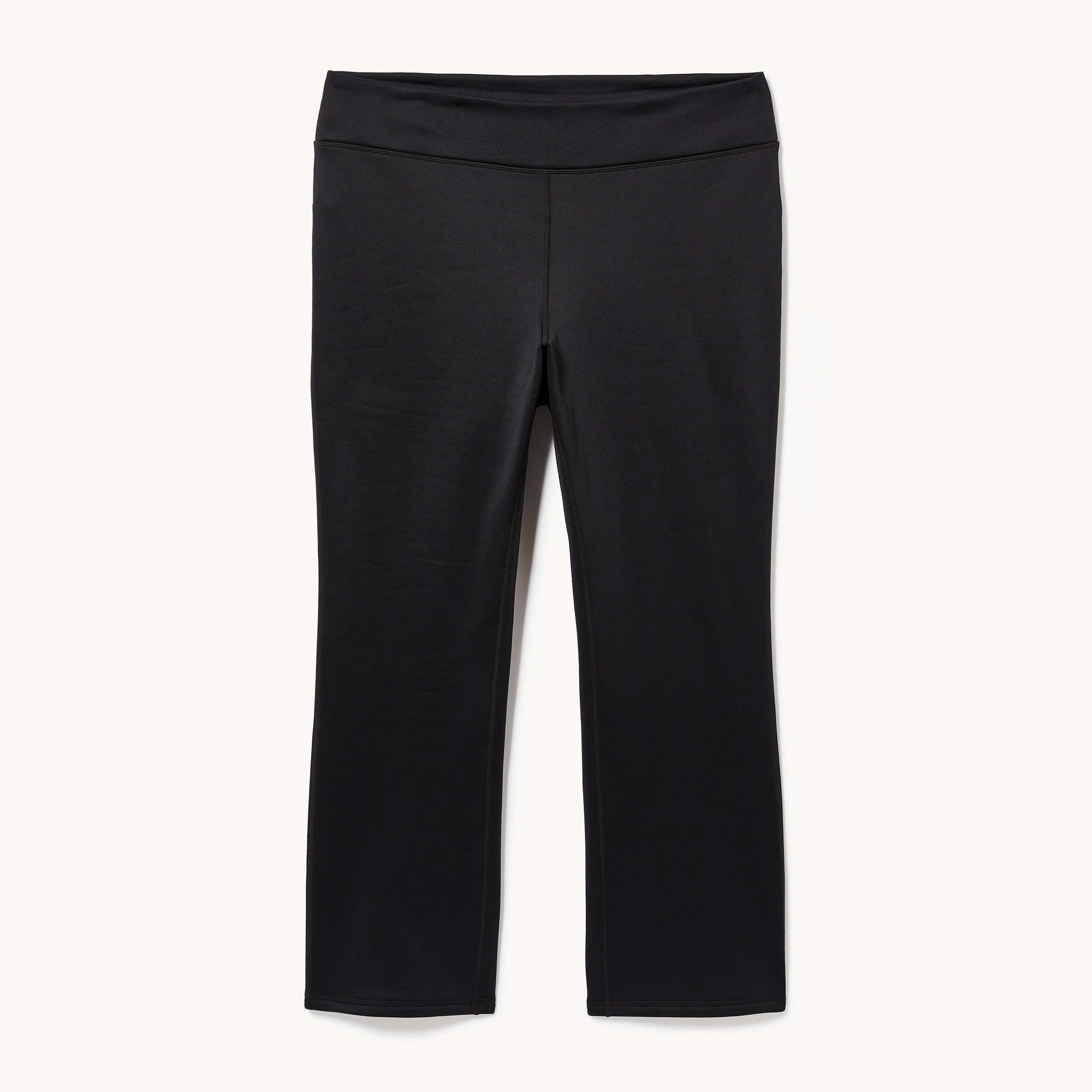 Women+ Active Fleece Straight Pant in Black from Joe Fresh