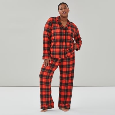 Women+ Festive Printed Lush Sleep Shirt - Dark Red