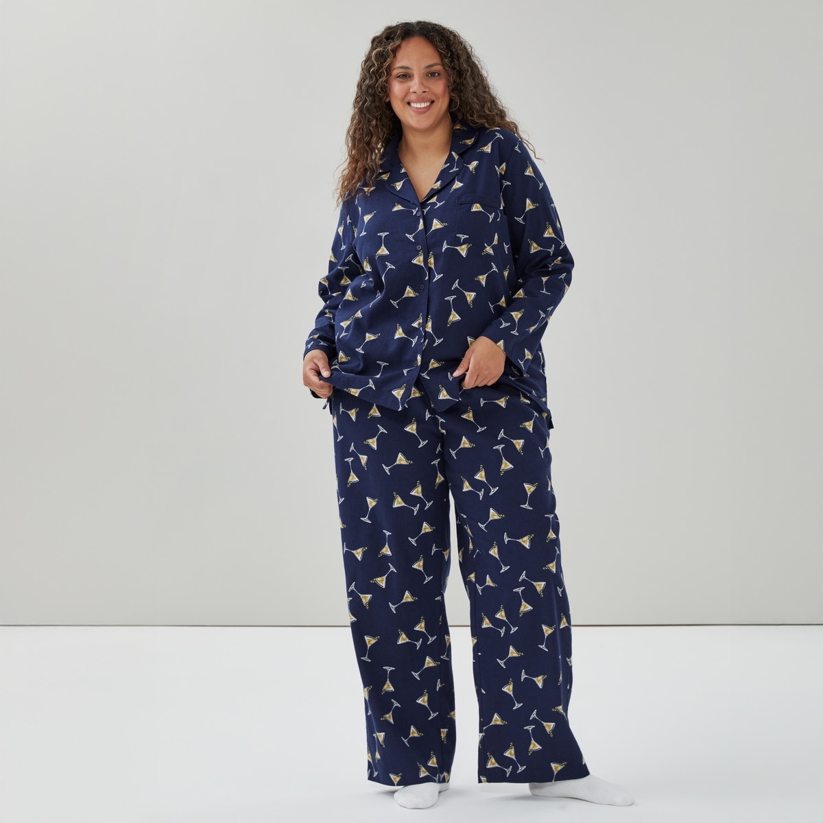 Women+ Flannel Sleep Set - Blue