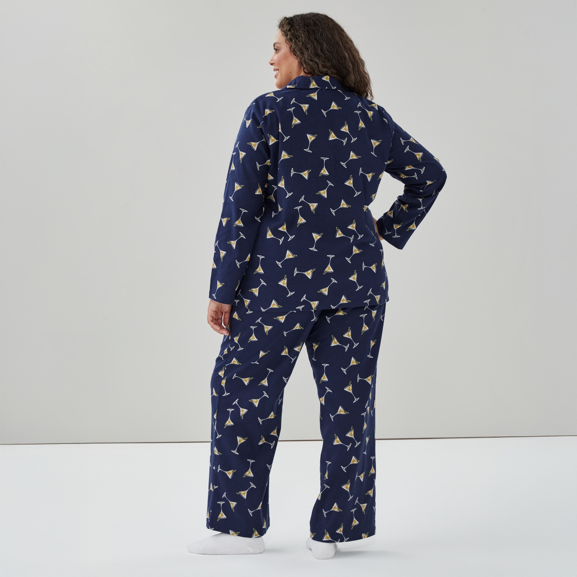 Pyjama en flanelle Femmes+ dans Bleu Joe Fresh