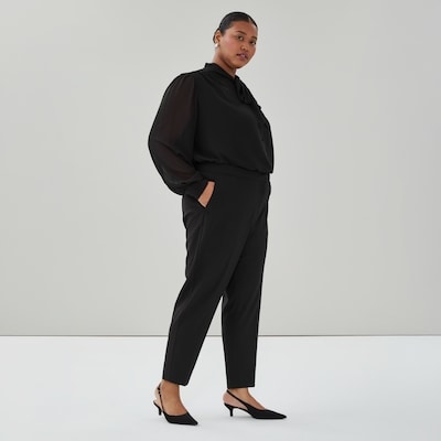 Women+ Slim Leg Ankle Dress Pant - JF Black