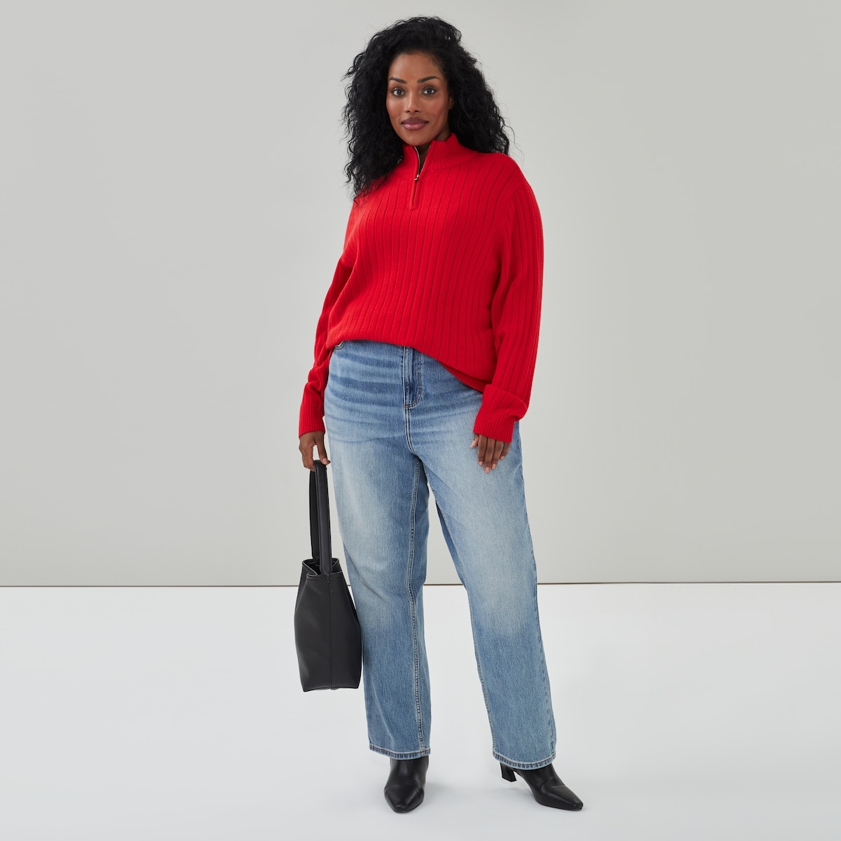 Chandail ctel Femmes+, fermeture clair un quart