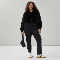 Joe Fresh Women+ Active Faux Fur Zip-Up Jacket - 1 ea | Real