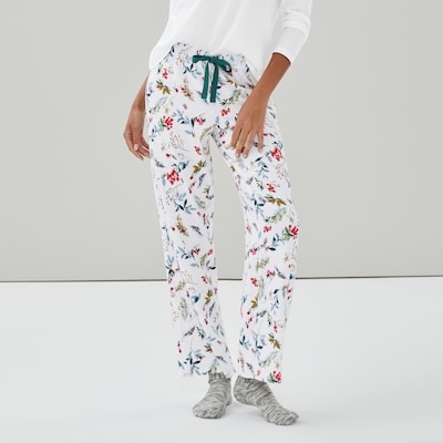 Festive Cotton Sleep Pant - Bright White