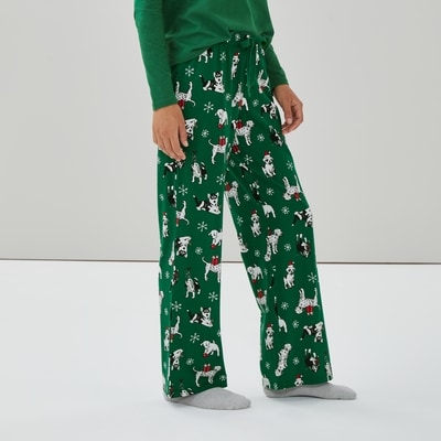 Festive Cotton Sleep Pant - Green