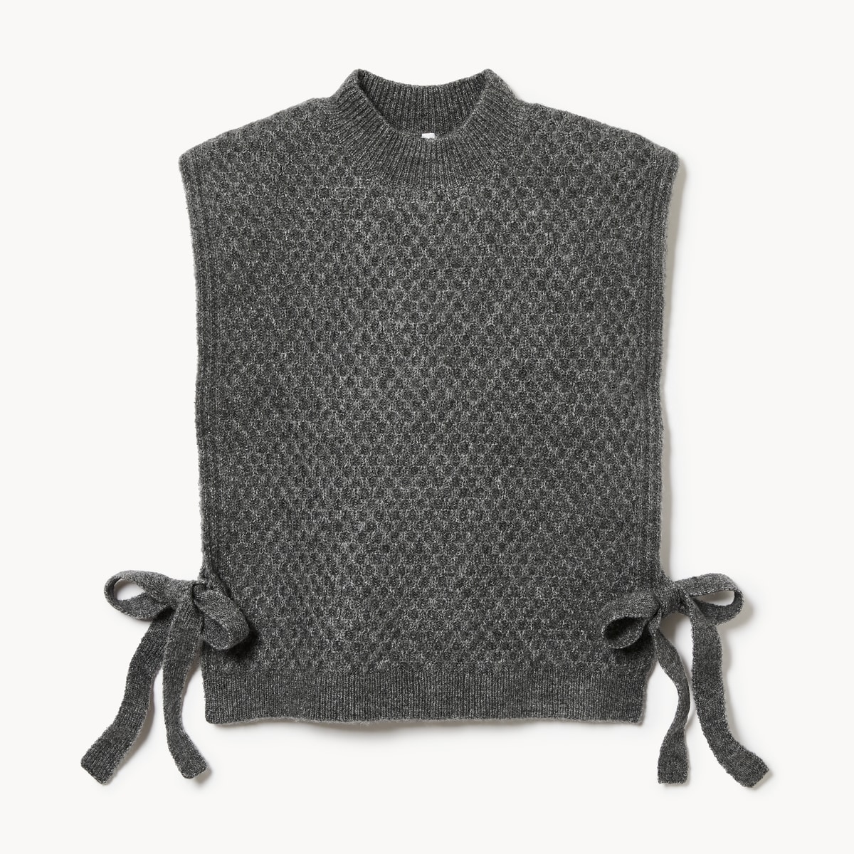 Cable Knit Dickie - Charcoal Mix