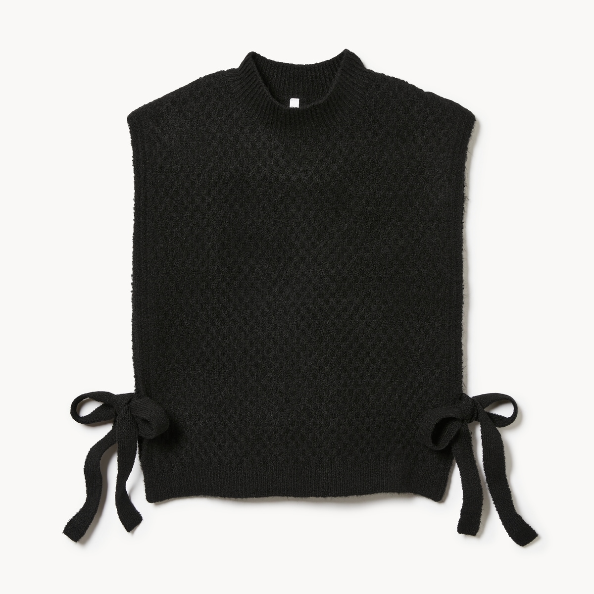 Cable Knit Dickie - Black